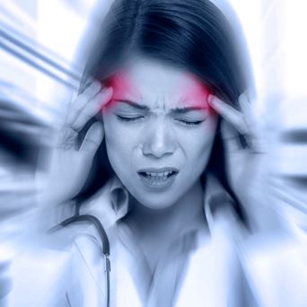 Migreny
zawroty głowy